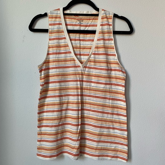 Madewell Striped Tank Top - Picture 1 of 4